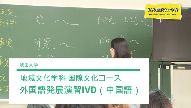 外国語発展演習IVD（中国語）