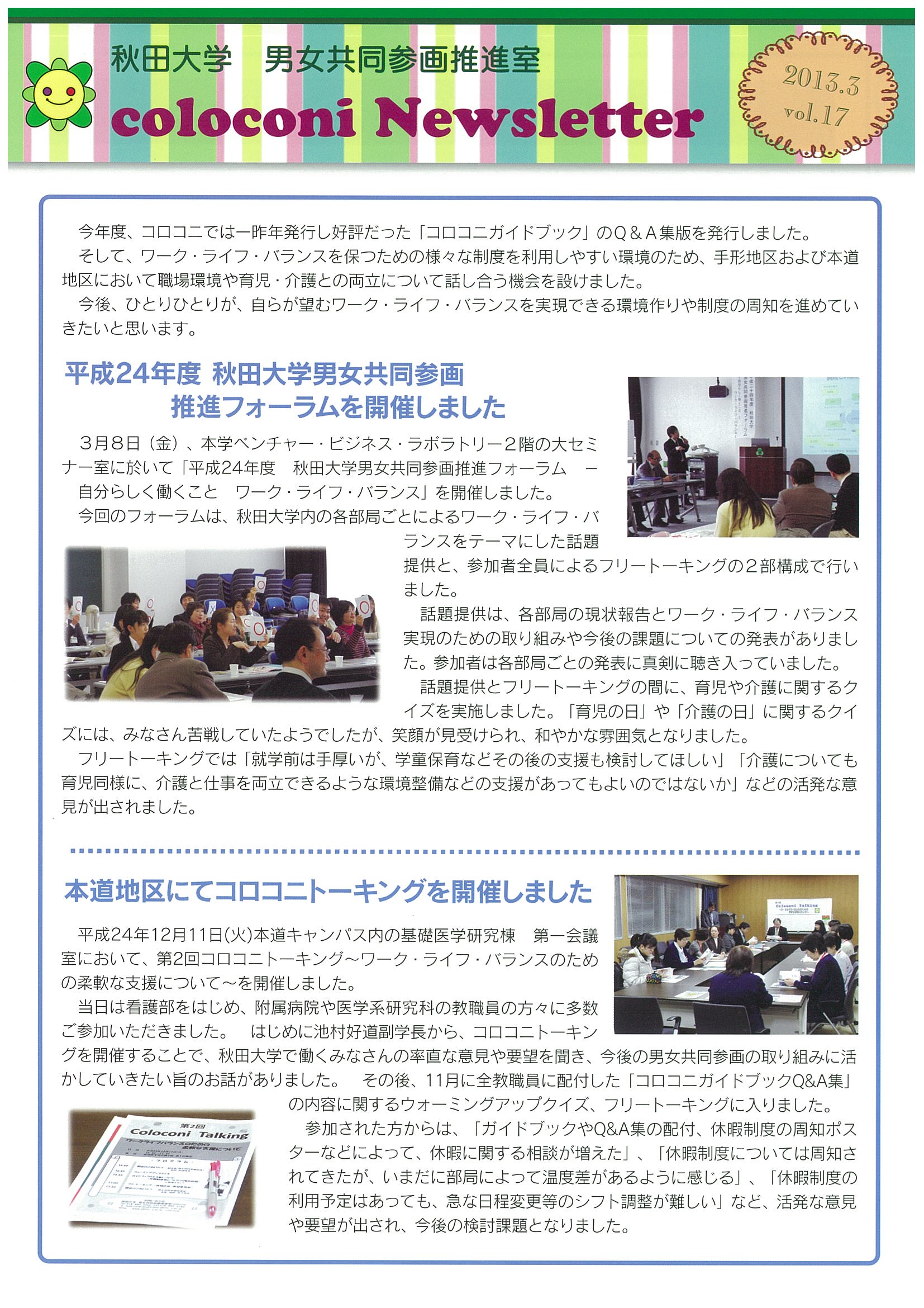 Newsletter　【vol.17 (2013.3)】 