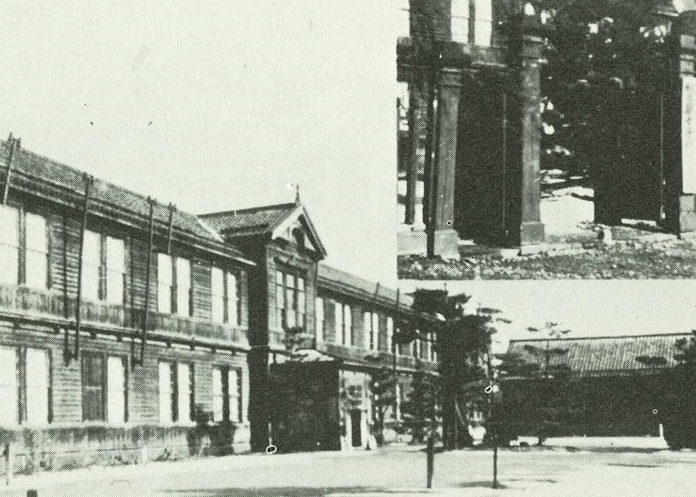 1910年 秋田県女子師範学校校舎 落成（現中通1丁目）（外観）