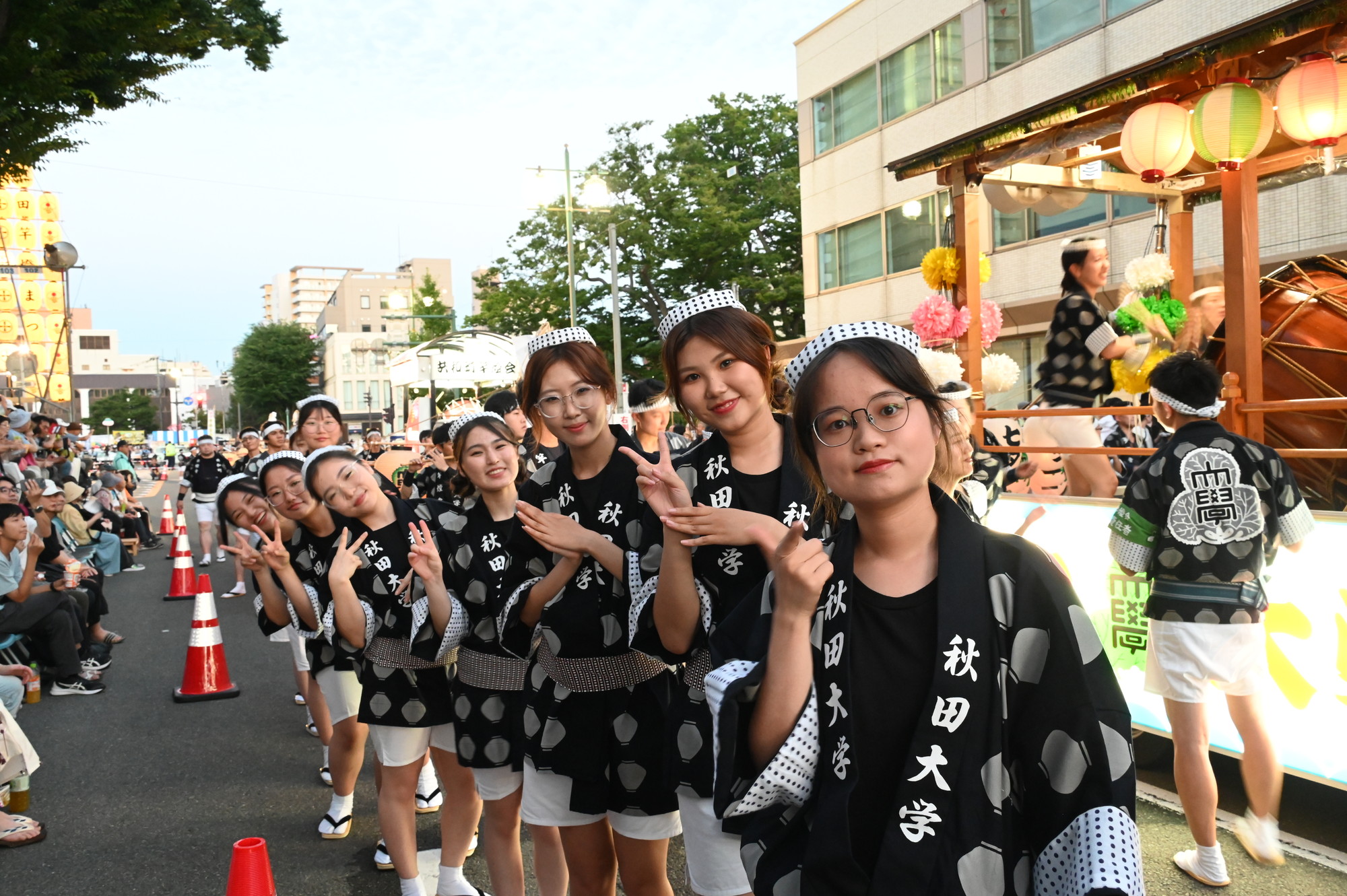 竿燈まつり会場にて