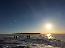 The freezing lake