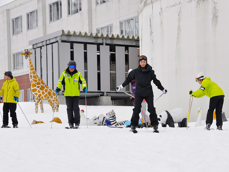 Ski camp training sessions